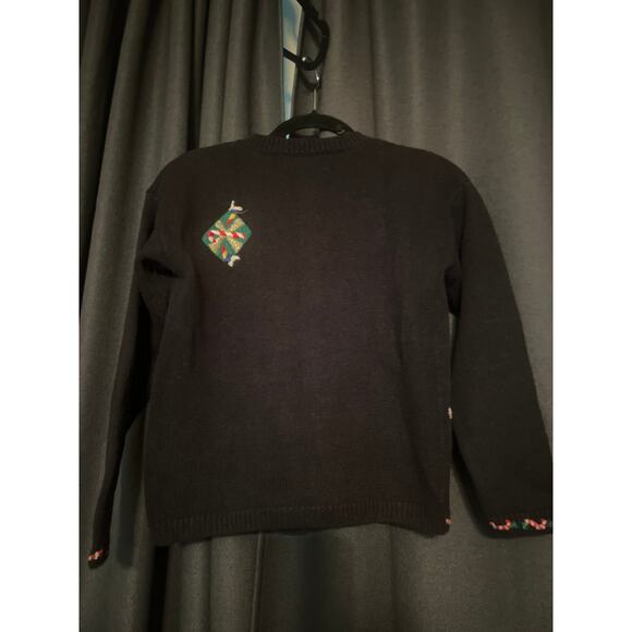 Ugly Christmas Sweater Vintage Xmas Cardigan Size Small Petite - Picture 3 of 3